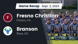 Recap: Fresno Christian vs. Branson  2023