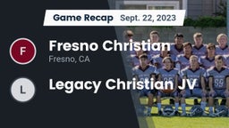 Recap: Fresno Christian vs. Legacy Christian JV 2023