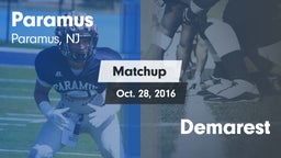 Matchup: Paramus vs. Demarest 2016