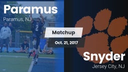 Matchup: Paramus vs. Snyder  2017