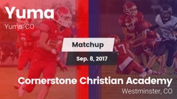 Matchup: Yuma vs. Cornerstone Christian Academy 2017