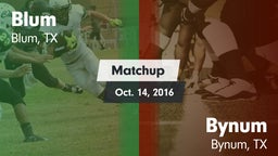 Matchup: Blum vs. Bynum  2016