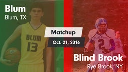 Matchup: Blum vs. Blind Brook  2016