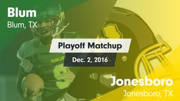 Matchup: Blum vs. Jonesboro  2016