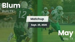 Matchup: Blum vs. May  2020