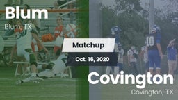 Matchup: Blum vs. Covington  2020
