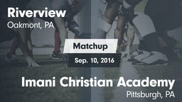 Matchup: Riverview vs. Imani Christian Academy  2016