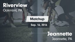 Matchup: Riverview vs. Jeannette  2016