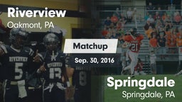 Matchup: Riverview vs. Springdale  2016