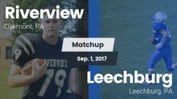 Matchup: Riverview vs. Leechburg  2017