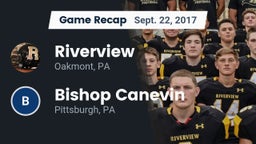 Recap: Riverview  vs. Bishop Canevin  2017
