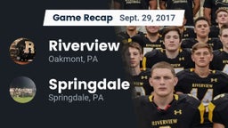 Recap: Riverview  vs. Springdale  2017