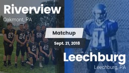 Matchup: Riverview vs. Leechburg  2018