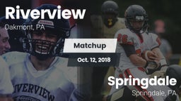Matchup: Riverview vs. Springdale  2018