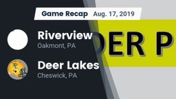 Recap: Riverview  vs. Deer Lakes  2019
