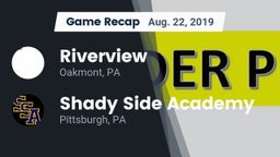 Recap: Riverview  vs. Shady Side Academy  2019