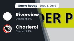 Recap: Riverview  vs. Charleroi  2019