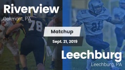 Matchup: Riverview vs. Leechburg  2019