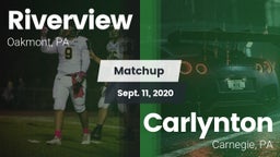 Matchup: Riverview vs. Carlynton  2020
