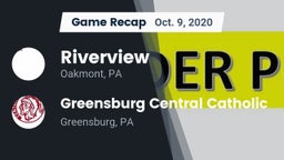 Recap: Riverview  vs. Greensburg Central Catholic  2020
