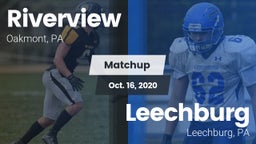 Matchup: Riverview vs. Leechburg  2020