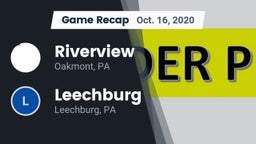 Recap: Riverview  vs. Leechburg  2020