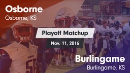 Matchup: Osborne  vs. Burlingame  2016