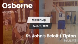 Matchup: Osborne  vs. St. John's Beloit / Tipton 2020
