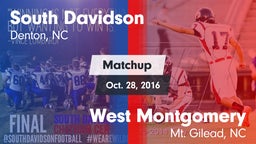 Matchup: South Davidson vs. West Montgomery  2016