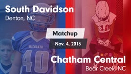 Matchup: South Davidson vs. Chatham Central  2016