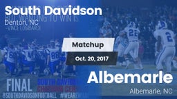 Matchup: South Davidson vs. Albemarle  2017