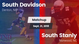 Matchup: South Davidson vs. South Stanly  2018