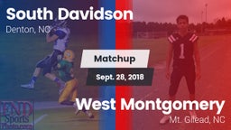 Matchup: South Davidson vs. West Montgomery  2018