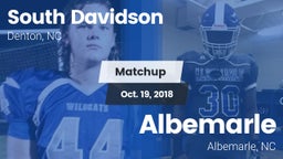 Matchup: South Davidson vs. Albemarle  2018