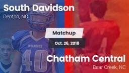 Matchup: South Davidson vs. Chatham Central  2018