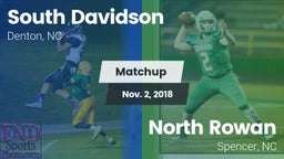 Matchup: South Davidson vs. North Rowan  2018