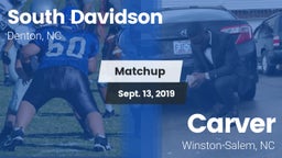 Matchup: South Davidson vs. Carver  2019