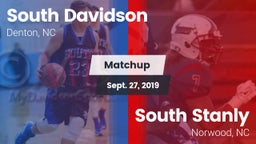 Matchup: South Davidson vs. South Stanly  2019