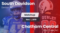 Matchup: South Davidson vs. Chatham Central  2019