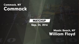 Matchup: Commack vs. William Floyd  2016