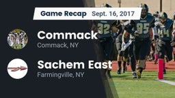Recap: Commack  vs. Sachem East  2017