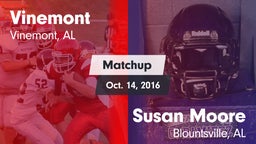 Matchup: Vinemont vs. Susan Moore  2016