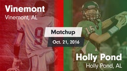 Matchup: Vinemont vs. Holly Pond  2016