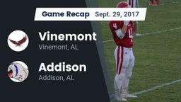 Recap: Vinemont  vs. Addison  2017