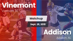 Matchup: Vinemont vs. Addison  2018