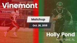 Matchup: Vinemont vs. Holly Pond  2018