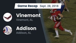 Recap: Vinemont  vs. Addison  2018