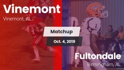 Matchup: Vinemont vs. Fultondale  2019