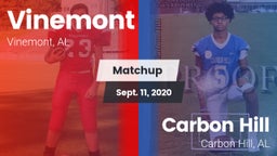 Matchup: Vinemont vs. Carbon Hill  2020