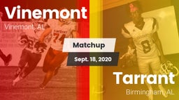 Matchup: Vinemont vs. Tarrant  2020